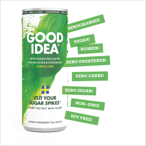 SOLD OUT! Cut your sugar spikes* - Good Idea® 12 Count Sparkling Lemon Lime.                             Now with an Introductory Offer!