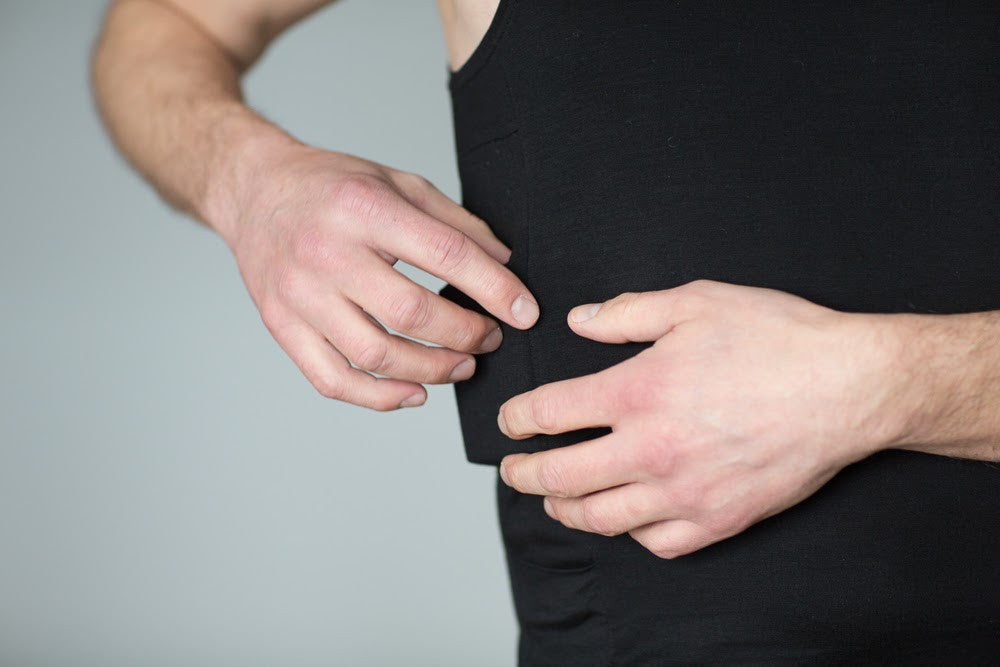 InsulWear™ Tank Top Men - Clothing/Underwear for Insulin Pump Users - DESCRIBED IN THE 2018 CONSUMER GUIDE OF DIABETES FORECAST MAGAZINE (by ADA)