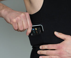 InsulWear™ Tank Top Men - Clothing/Underwear for Insulin Pump Users - DESCRIBED IN THE 2018 CONSUMER GUIDE OF DIABETES FORECAST MAGAZINE (by ADA)