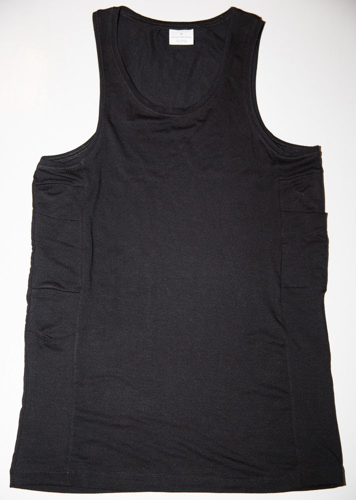 InsulWear™ Tank Top Men - Clothing/Underwear for Insulin Pump Users - DESCRIBED IN THE 2018 CONSUMER GUIDE OF DIABETES FORECAST MAGAZINE (by ADA)